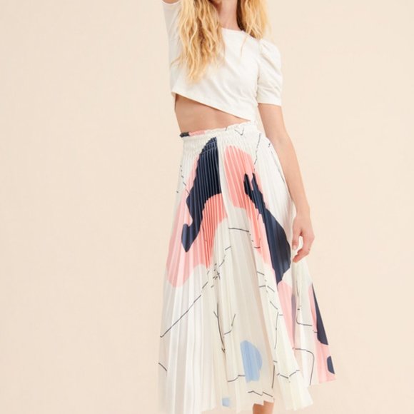 Anthropologie Dresses & Skirts - CAARA Sensie Pleated Midi Skirt